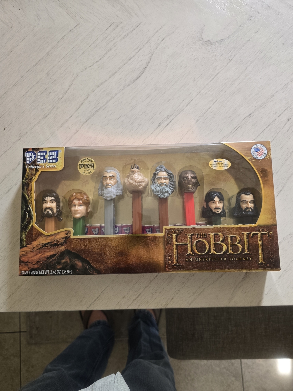The Hobbit PEZ Collector Set - Character Heads Limited Edition